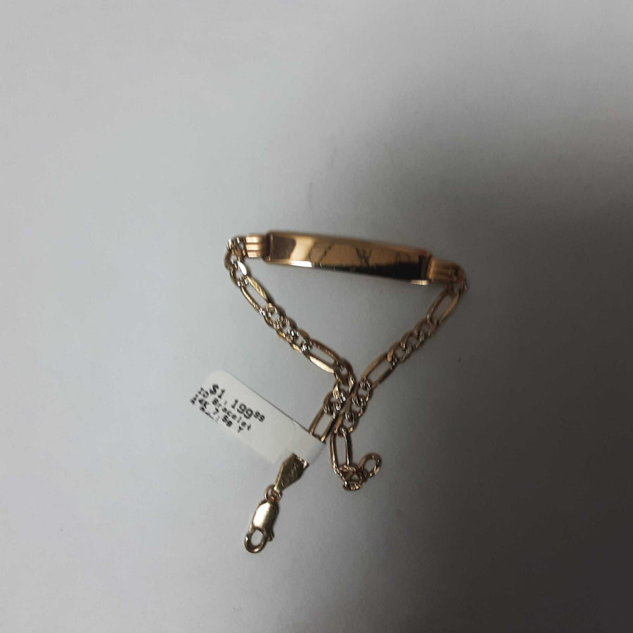 ID Bracelet - Yellow Gold 14k (.585) 7.5 grams 8 inch