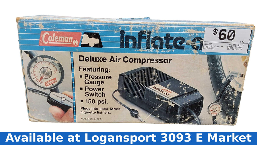 Coleman Inflate-all 2 Black Electric Compressor
