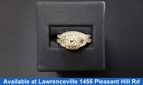 Ring - Engagement Set - White Gold 14k (.585) 7 grams Size 8