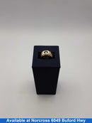 Women's Ring - Solitaire - Yellow Gold 14k (.585) 6.7 grams Size 20