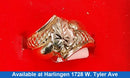 Women's Ring - Tricolor Gold 10k (.417) 3.2 grams Size 6.5