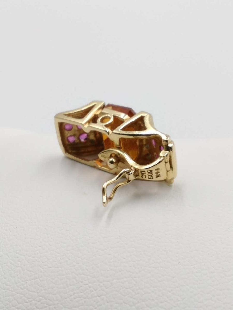 Diamond Pendant - Yellow Gold 14k (.585) 3.9 grams