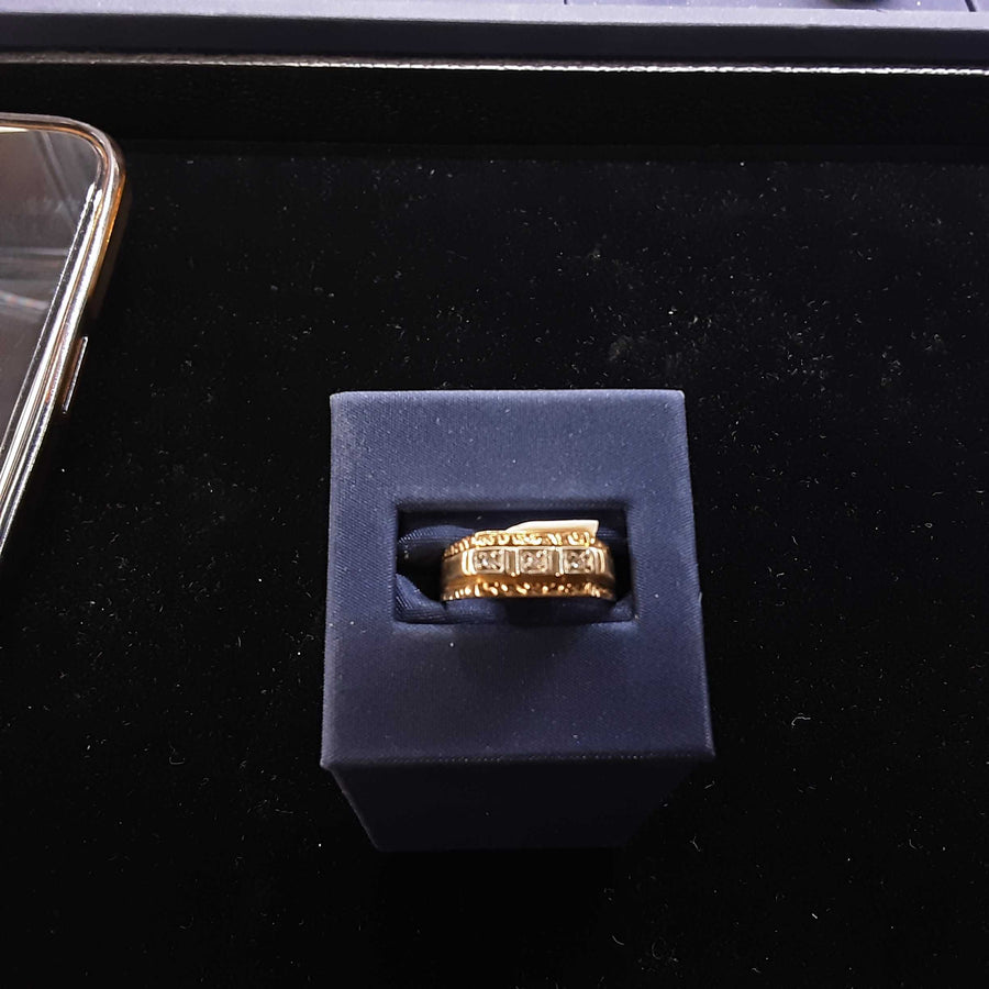 Men's Ring - Yellow Gold 10k (.417) 3.9 grams Size 20