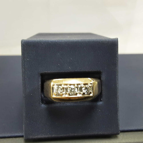 Ring - Wedding Band - Yellow Gold 10k (.417) 5.9 grams Size 13