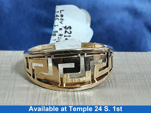 Women's Ring - Yellow Gold 14k (.585) 1.5 grams Size 8