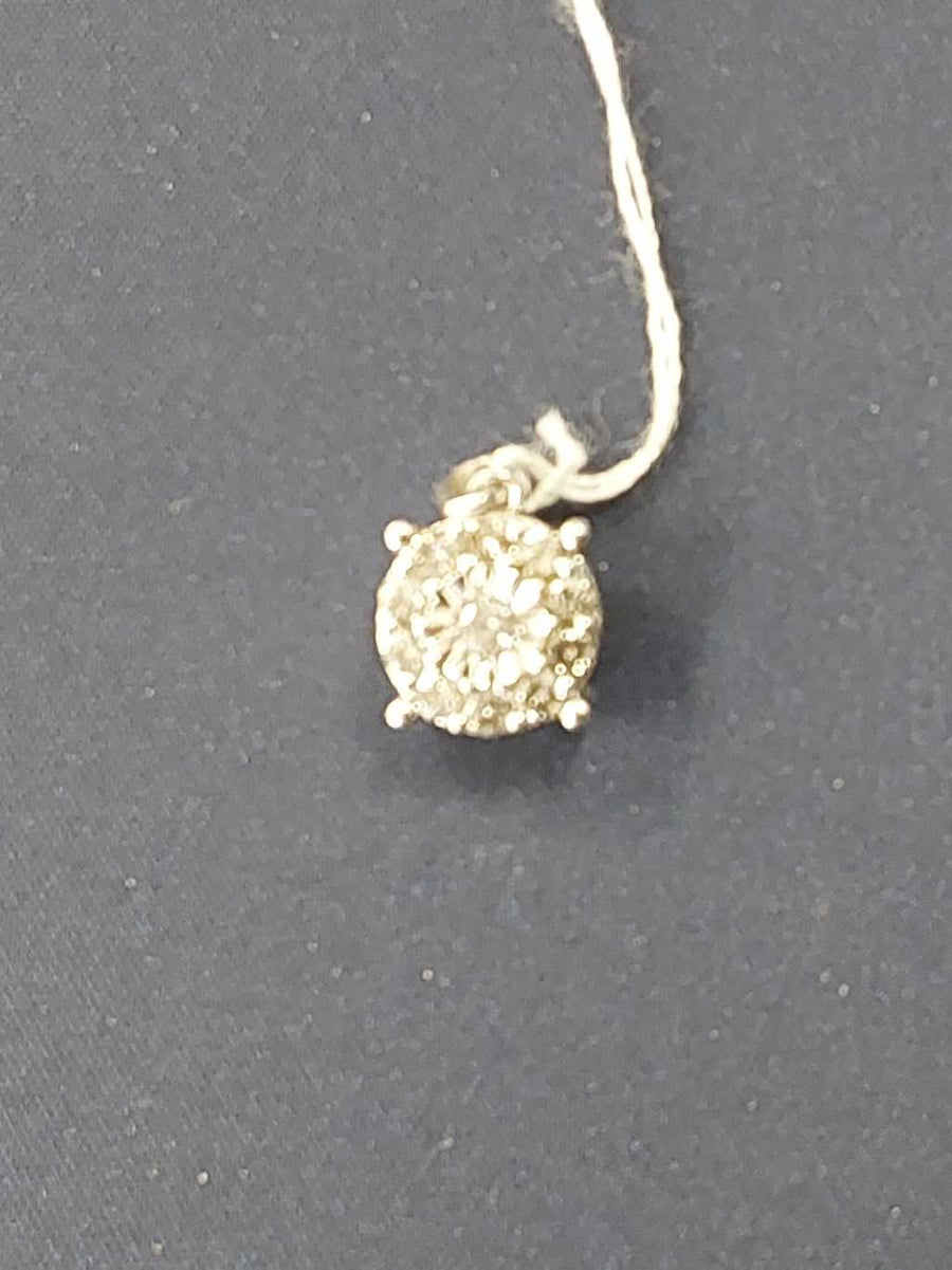 Diamond Pendant - Silver 1.3 grams