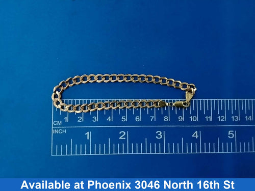 Cuban Link Bracelet - Yellow Gold 14k (.585) 7.1 grams 6 inch