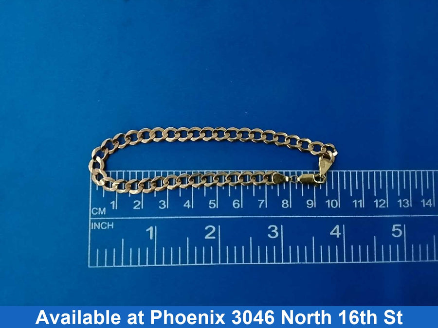 Cuban Link Bracelet - Yellow Gold 14k (.585) 7.1 grams 6 inch
