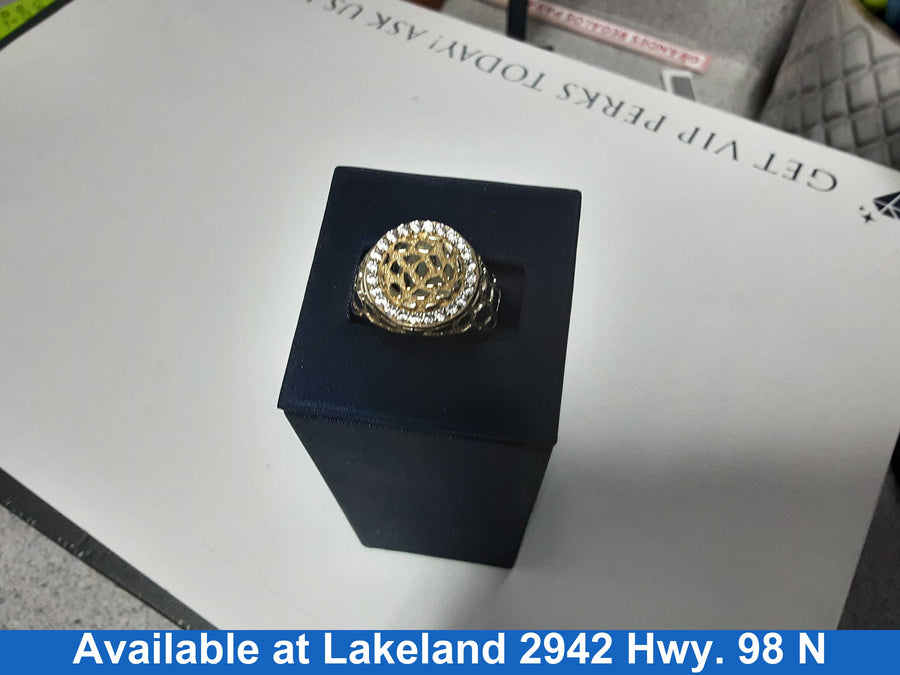Men's Ring - Yellow Gold 10k (.417) 3.6 grams Size 10