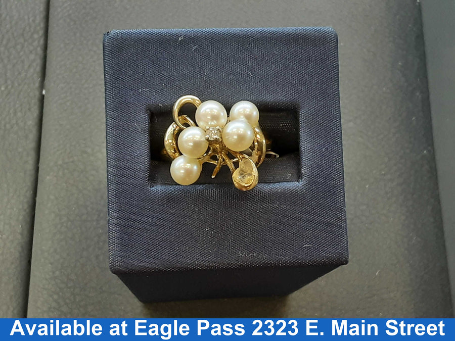 Women's Ring - Yellow Gold 10k (.417) 3.6 grams Size 7.5