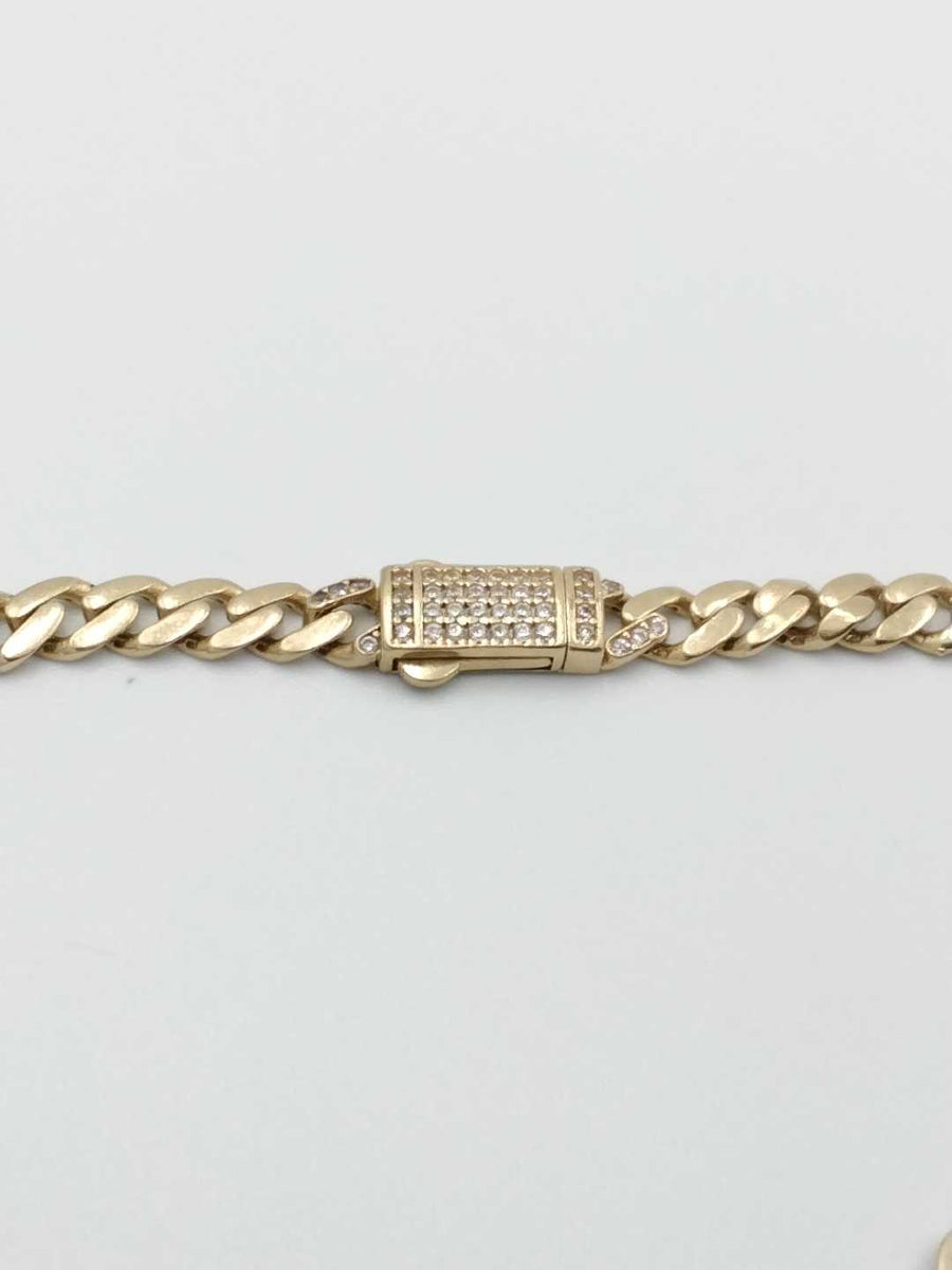 Cuban Link Bracelet - Yellow Gold 14k (.585) 4.9 grams 7 inch