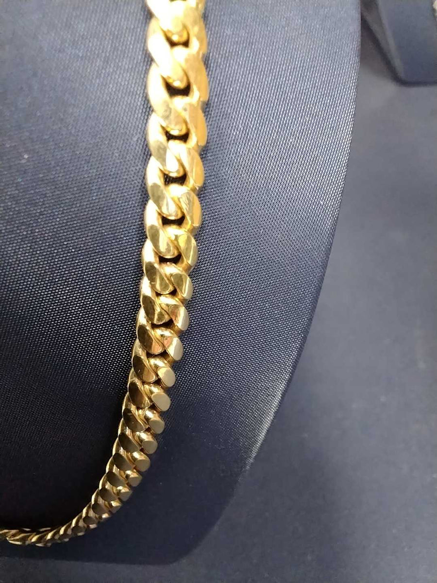Cuban Link Chain - Yellow Gold 14k (.585) 77.8 grams 24 inch