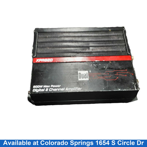 Dual Xpr82d Black Car Audio Amplifier