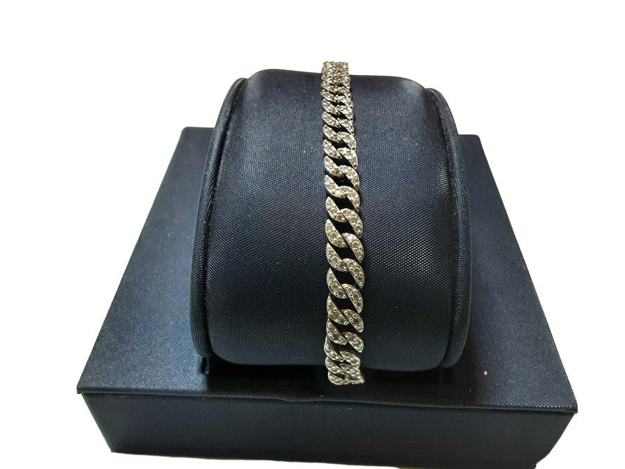 Pandora Timeless Pavé Cuban Chain Bracelet Silver Other Collectible