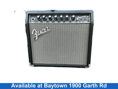 Fender Champion 20 Black Guitar Amplifier