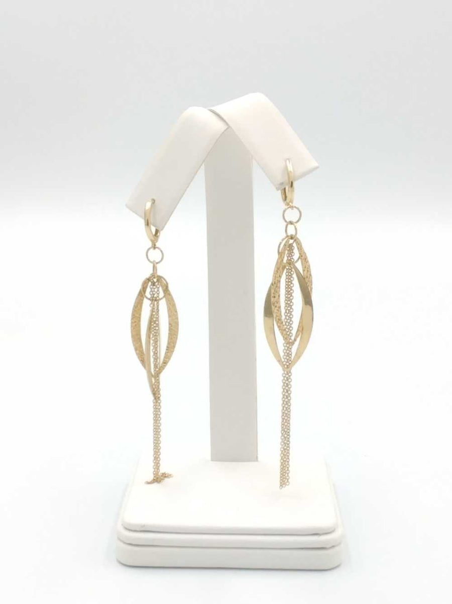 Jacket Earrings - Yellow Gold 14k (.585) 3.9 grams