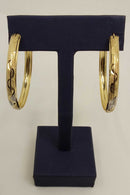 Bangle Earring Tricolor Gold 14k (.585) 6 grams