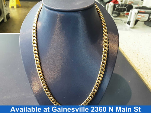 Cuban Link Chain - Yellow Gold 10k (.417) 29.2 grams 24 inch