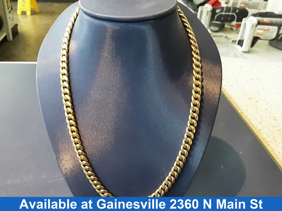 Cuban Link Chain - Yellow Gold 10k (.417) 29.2 grams 24 inch