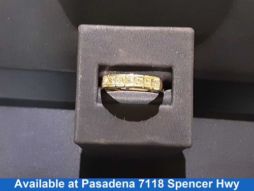 Ring - Wedding Band - Yellow Gold 18k (.750) 6.4 grams Size 20