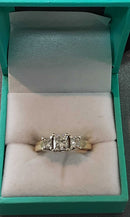 Women's Ring - Anniversary - Yellow Gold 14k (.585) 4.4 grams Size 8.5