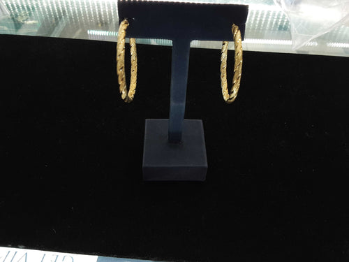 Hoop Earrings - Yellow Gold 18k (.750) 3.3 grams