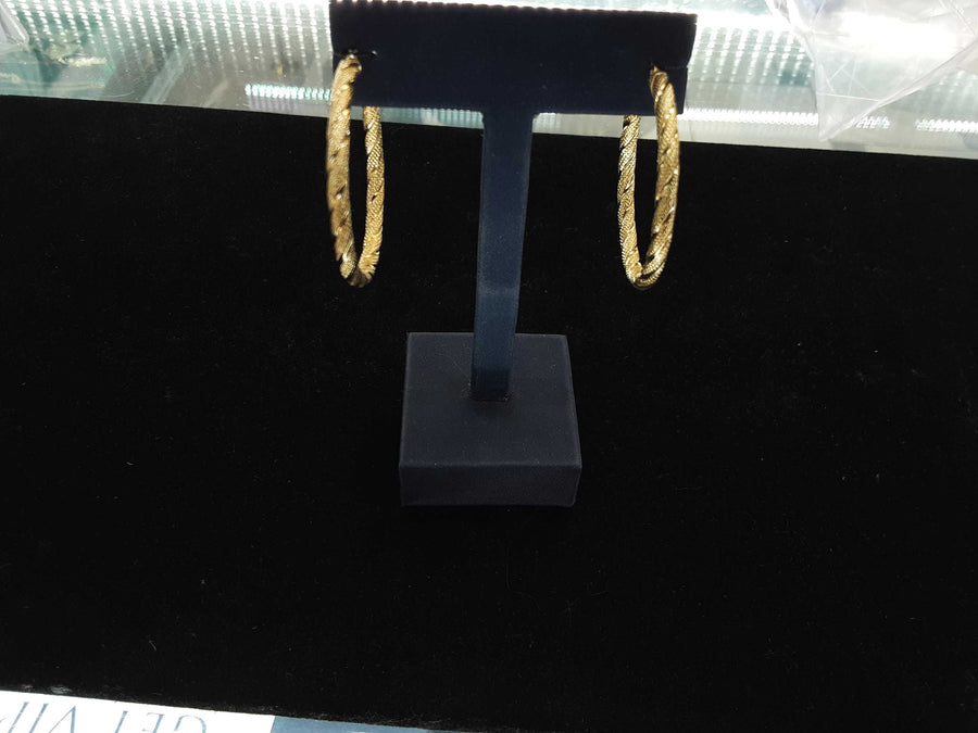 Hoop Earrings - Yellow Gold 18k (.750) 3.3 grams