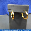 Bangle Earrings - Yellow Gold 14k (.585) 1.6 grams
