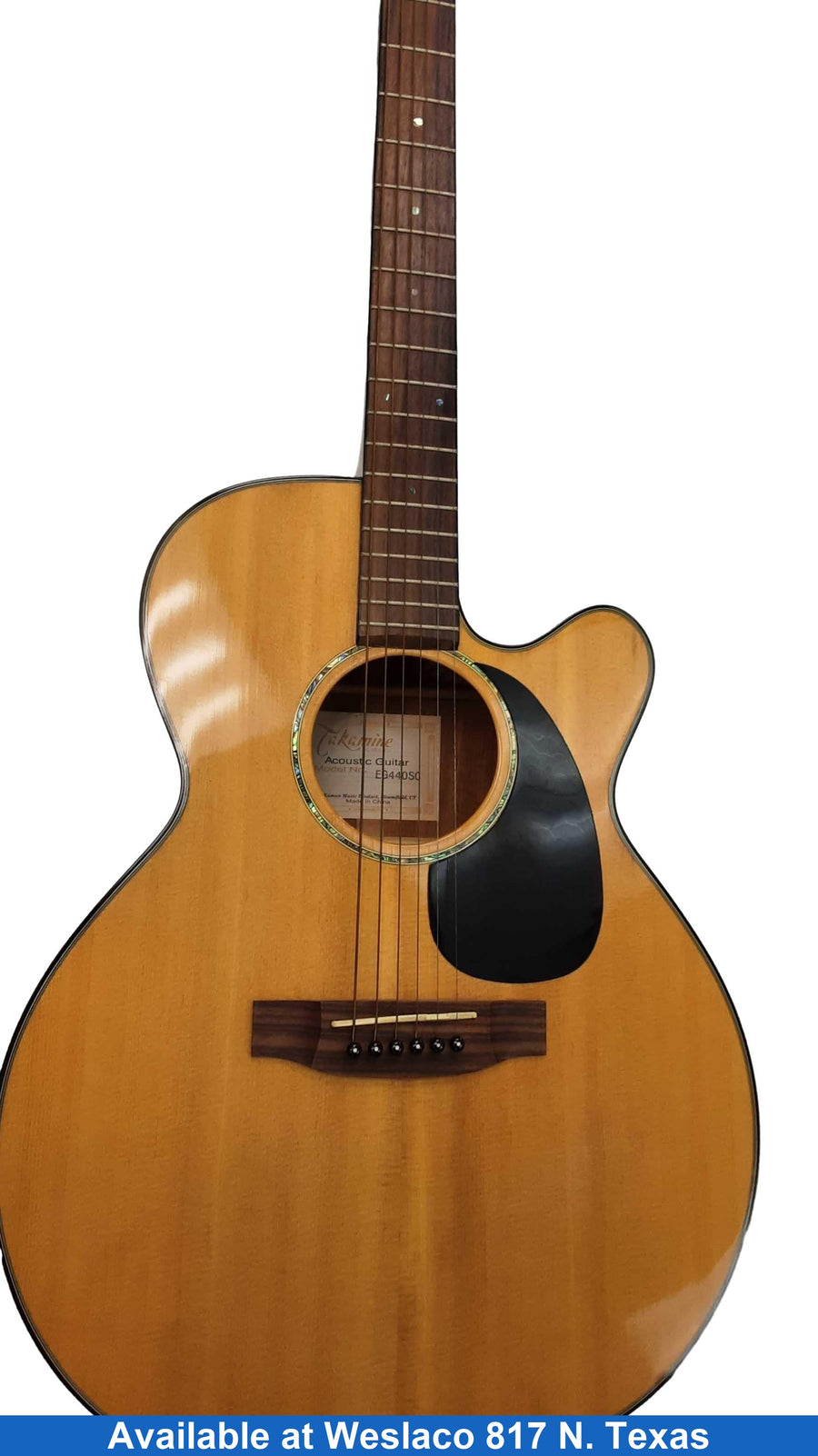 Takamine Eg440sc Beige / Tan Acoustic / Electric Classic Guitar