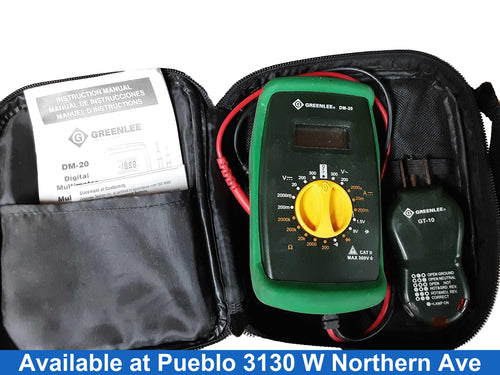 Greenlee Dm-20 Green Electrical Testing Instrument