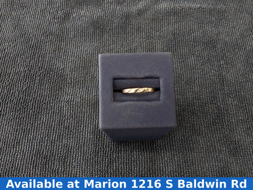 Ring - Wedding Band - Yellow Gold 10k (.417) 1 grams Size 6
