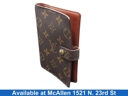 Louis Vuitton Medium Ring Agenda Cover Brown Wallet