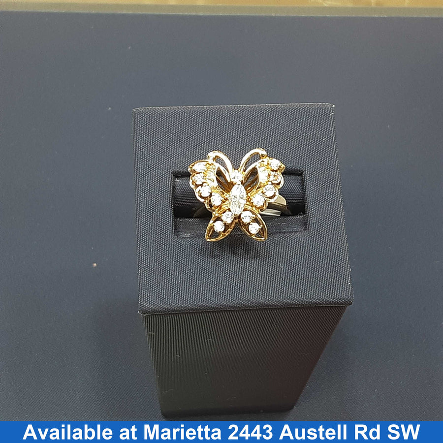 Women's Ring - Yellow Gold 10k (.417) 4.7 grams Size 9