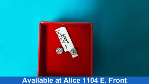 Earrings - White Gold 14k (.585) 1.4 grams