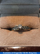 Women's Ring - Solitaire - Yellow Gold 14k (.585) 3 grams Size 10.5
