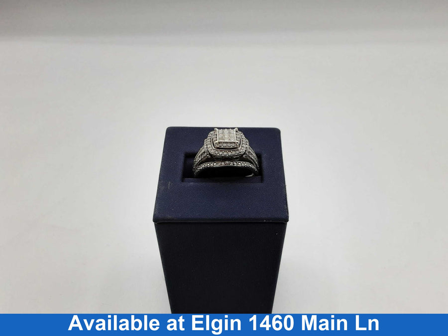 Women's Ring - White Gold 10k (.417) 5.8 grams Size 10.5