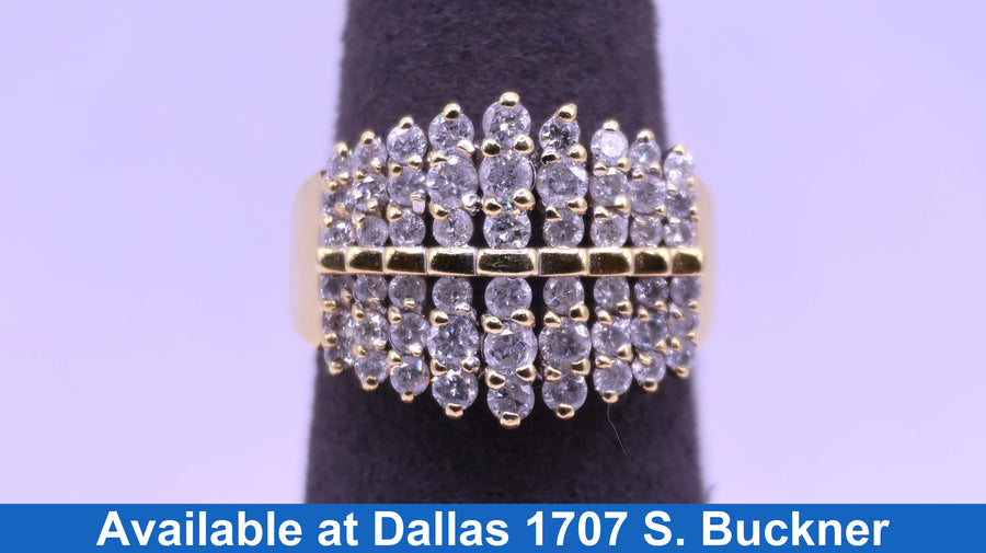 Women's Ring - Yellow Gold 14k (.585) 7.9 grams Size 8
