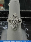 Women's Ring - White Gold 14k (.585) 7.6 grams Size 8