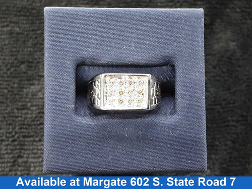 Men's Ring - White Gold 14k (.585) 5 grams Size 5.5