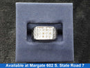 Men's Ring - White Gold 14k (.585) 5 grams Size 5.5