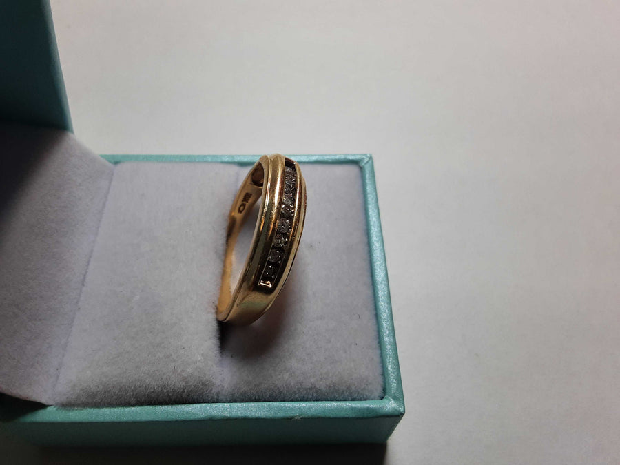 Ring - Wedding Band - Yellow Gold 10k (.417) 3 grams Size 11