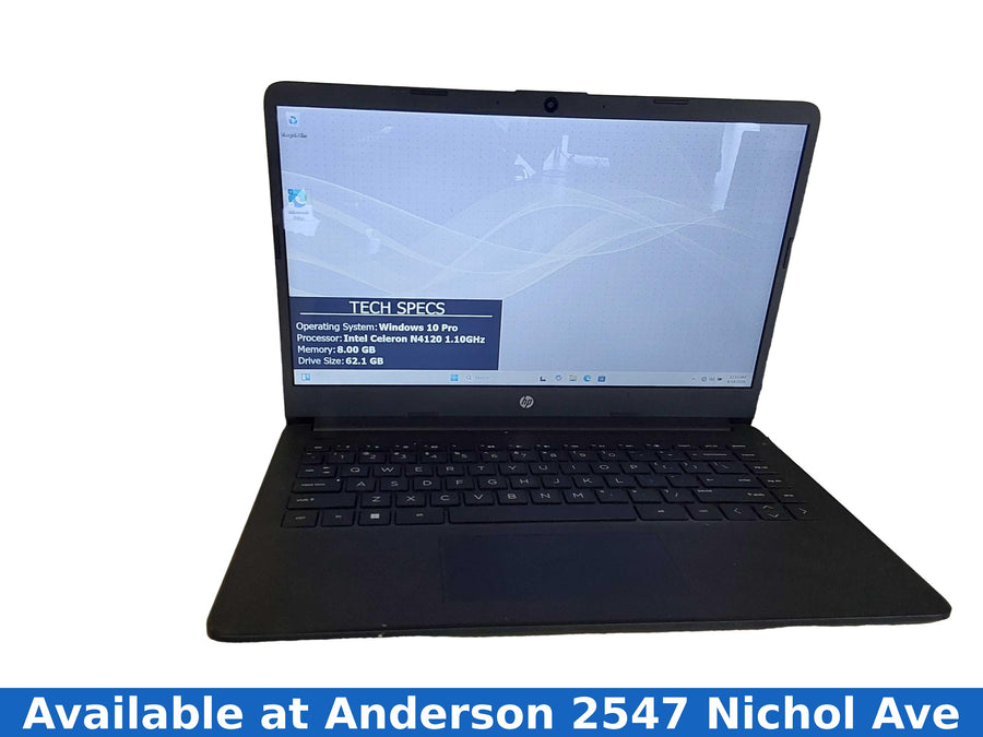 Hp 14-dq0001dx Intel Celeron 8 Gb 500 Gb Black Laptop