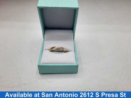 Women's Ring - Anniversary - Yellow Gold 10k (.417) 2 grams Size 20