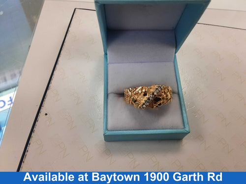 Men's Ring - Yellow Gold 14k (.585) 10.1 grams Size 14.5