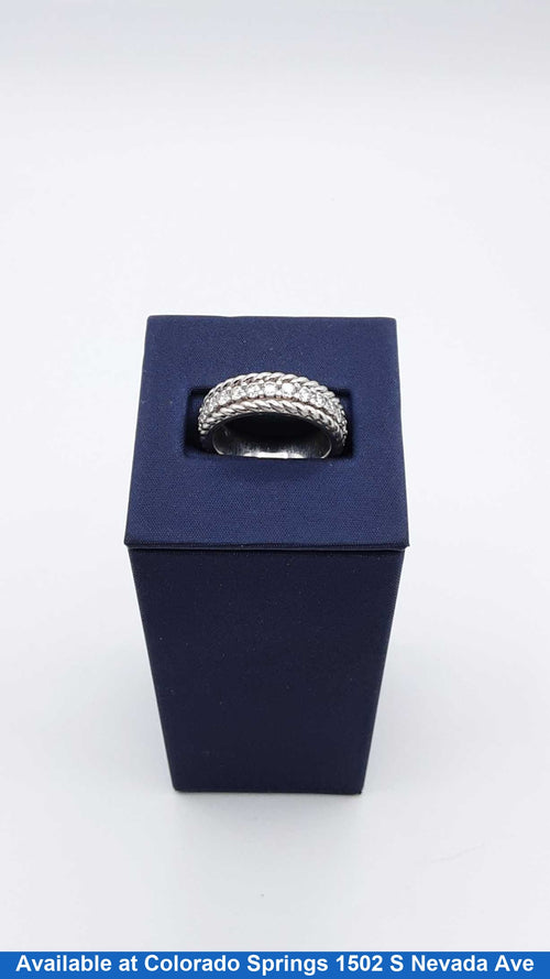 Men's Ring - Silver 7.6 grams Size 7.5