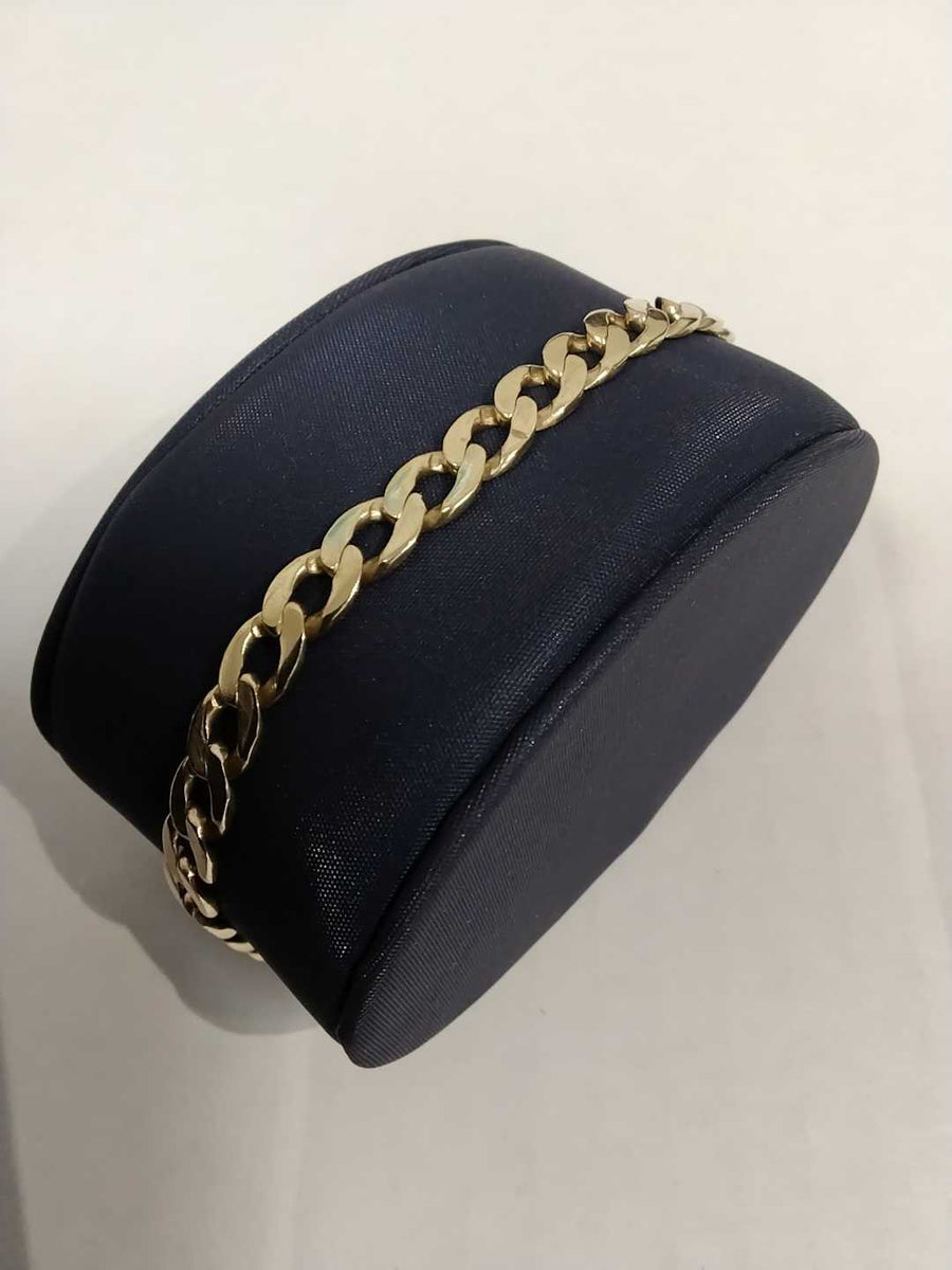 Cuban Link Bracelet - Yellow Gold 10k (.417) 12.8 grams 8 inch