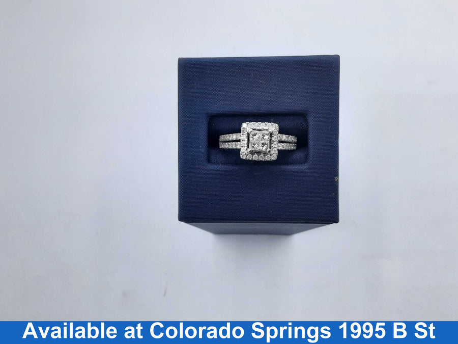 Women's Ring - White Gold 10k (.417) 3 grams Size 6.5