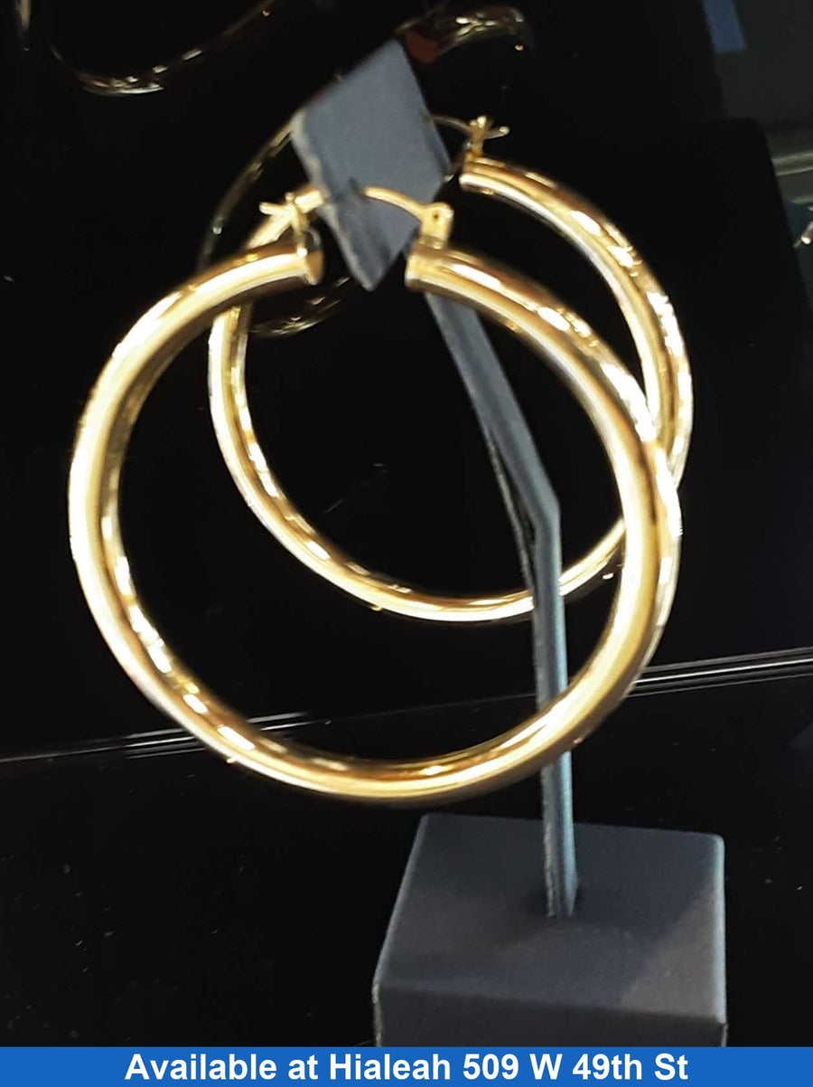 Bangle Earrings - Yellow Gold 14k (.585) 12.2 grams