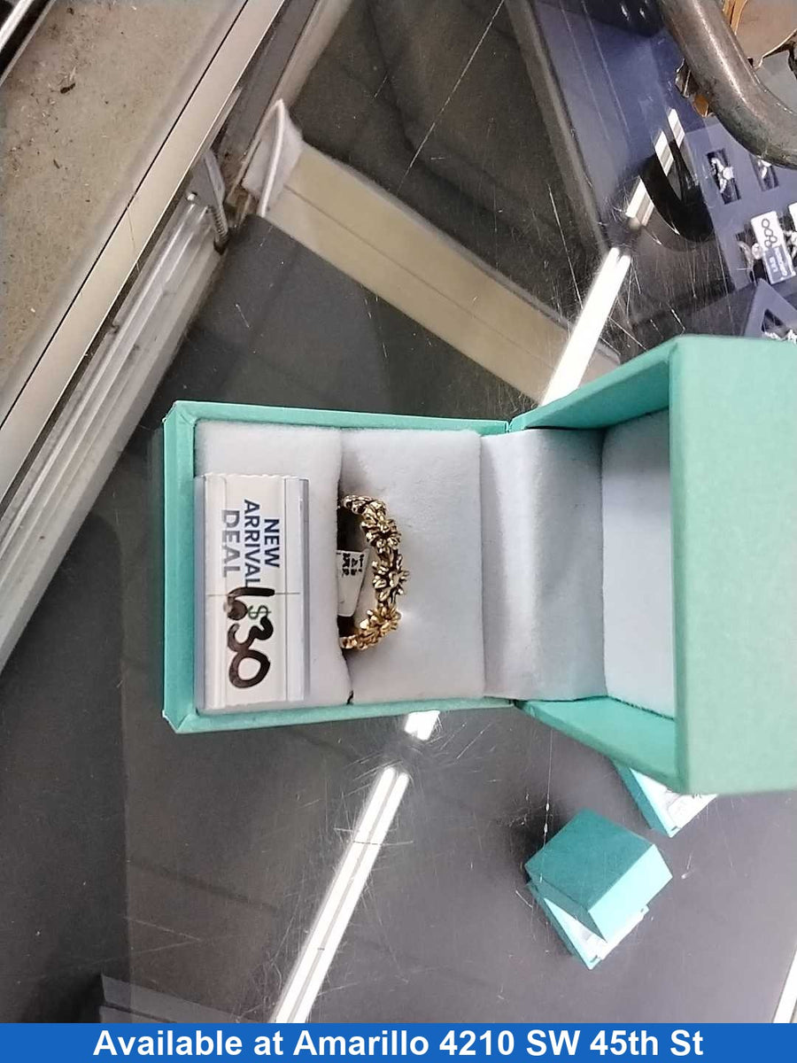 Women's Ring - Yellow Gold 14k (.585) 4.2 grams Size 20