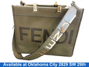 Fendi 8bh374 Green Purse / Handbag
